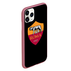 Чехол iPhone 11 Pro матовый Roma fc club sport, цвет: 3D-малиновый — фото 2