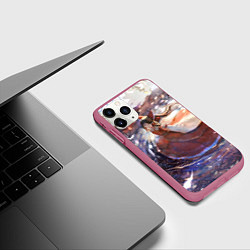 Чехол iPhone 11 Pro матовый Touhou Project Рейму Cute, цвет: 3D-малиновый — фото 2