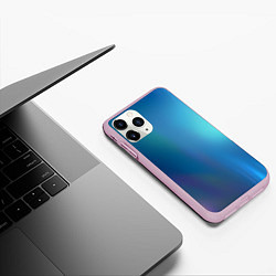 Чехол iPhone 11 Pro матовый Легкая голография, цвет: 3D-розовый — фото 2