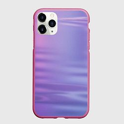 Чехол iPhone 11 Pro матовый Неоновая поверхность воды, цвет: 3D-малиновый