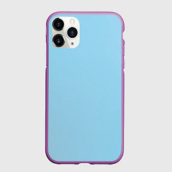 Чехол iPhone 11 Pro матовый Голубой градиент стиль мету ком, цвет: 3D-фиолетовый