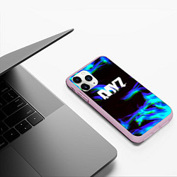 Чехол iPhone 11 Pro матовый Dayz огонь синий, цвет: 3D-розовый — фото 2