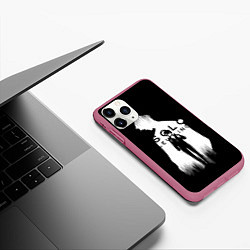 Чехол iPhone 11 Pro матовый Solo Leveling Sung Jin Woo LevelUp, цвет: 3D-малиновый — фото 2
