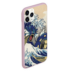 Чехол iPhone 11 Pro матовый Kanagawa wave - Gyarados, цвет: 3D-розовый — фото 2