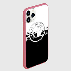 Чехол iPhone 11 Pro матовый BMW краски текстура чернобелый, цвет: 3D-малиновый — фото 2