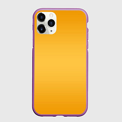 Чехол iPhone 11 Pro матовый Апельсиновый градиент