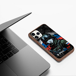 Чехол iPhone 11 Pro матовый Я русская, цвет: 3D-коричневый — фото 2