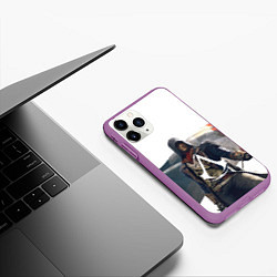 Чехол iPhone 11 Pro матовый Французская революция Assassins, цвет: 3D-фиолетовый — фото 2