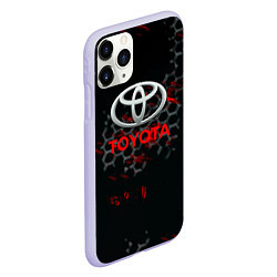 Чехол iPhone 11 Pro матовый Toyota краски броня, цвет: 3D-светло-сиреневый — фото 2