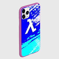 Чехол iPhone 11 Pro матовый Half life cold steel, цвет: 3D-фиолетовый — фото 2