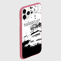 Чехол iPhone 11 Pro матовый Deathloop чёрные краски, цвет: 3D-малиновый — фото 2