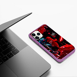 Чехол iPhone 11 Pro матовый Toyota затмение, цвет: 3D-фиолетовый — фото 2