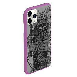 Чехол iPhone 11 Pro матовый Demonic samurai, цвет: 3D-фиолетовый — фото 2