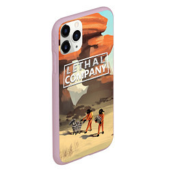 Чехол iPhone 11 Pro матовый Lethal Company: Art, цвет: 3D-розовый — фото 2