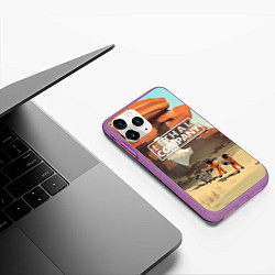 Чехол iPhone 11 Pro матовый Lethal Company: Art, цвет: 3D-фиолетовый — фото 2