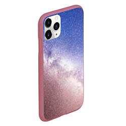 Чехол iPhone 11 Pro матовый Галактика млечный путь, цвет: 3D-малиновый — фото 2