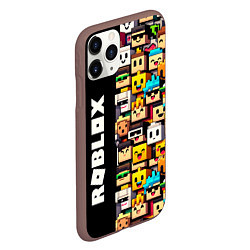Чехол iPhone 11 Pro матовый Roblox - game, цвет: 3D-коричневый — фото 2