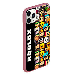 Чехол iPhone 11 Pro матовый Roblox - game, цвет: 3D-малиновый — фото 2