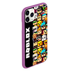 Чехол iPhone 11 Pro матовый Roblox - game, цвет: 3D-фиолетовый — фото 2
