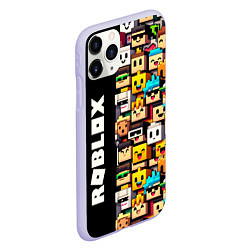 Чехол iPhone 11 Pro матовый Roblox - game, цвет: 3D-светло-сиреневый — фото 2