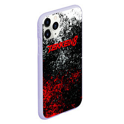 Чехол iPhone 11 Pro матовый Tekken 8 брызги красок, цвет: 3D-светло-сиреневый — фото 2