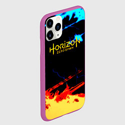 Чехол iPhone 11 Pro матовый Horizon zero dawn огонь и лёд, цвет: 3D-фиолетовый — фото 2