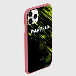 Чехол iPhone 11 Pro матовый Palworld logo black green, цвет: 3D-малиновый — фото 2