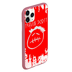 Чехол iPhone 11 Pro матовый Fortnite x Travis Scott gaming, цвет: 3D-малиновый — фото 2
