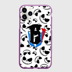 Чехол iPhone 11 Pro матовый Rainbow six монстр хэллоуин, цвет: 3D-фиолетовый