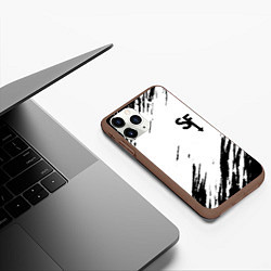 Чехол iPhone 11 Pro матовый Sally Face краски инди гейм, цвет: 3D-коричневый — фото 2
