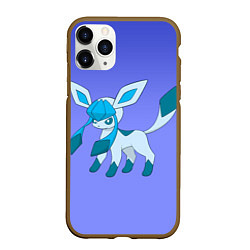 Чехол iPhone 11 Pro матовый Glaceon Pokemon, цвет: 3D-коричневый