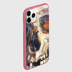 Чехол iPhone 11 Pro матовый Прикосновение смерти, цвет: 3D-малиновый — фото 2