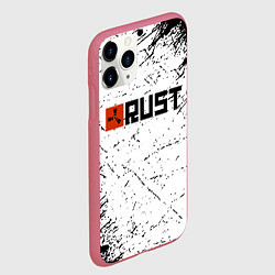 Чехол iPhone 11 Pro матовый RUST брызги красок, цвет: 3D-малиновый — фото 2