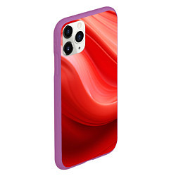 Чехол iPhone 11 Pro матовый Красная волна, цвет: 3D-фиолетовый — фото 2