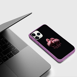 Чехол iPhone 11 Pro матовый Два маленьких гуся: Gussi ga-ga-ga, цвет: 3D-фиолетовый — фото 2