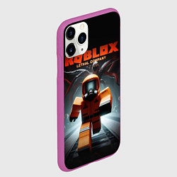 Чехол iPhone 11 Pro матовый Lethal Company x Roblox, цвет: 3D-фиолетовый — фото 2