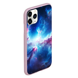 Чехол iPhone 11 Pro матовый Fascinating cosmic expanses, цвет: 3D-розовый — фото 2