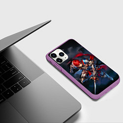 Чехол iPhone 11 Pro матовый Sousou no Frieren: Stark, цвет: 3D-фиолетовый — фото 2
