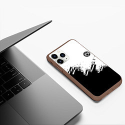 Чехол iPhone 11 Pro матовый Borussia sport краски, цвет: 3D-коричневый — фото 2