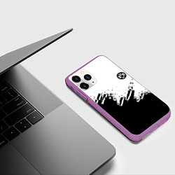 Чехол iPhone 11 Pro матовый Borussia sport краски, цвет: 3D-фиолетовый — фото 2