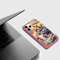 Чехол iPhone 11 Pro матовый Юйкун из Хонкая, цвет: 3D-малиновый — фото 2