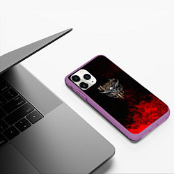 Чехол iPhone 11 Pro матовый Baldurs Gate краски текстура, цвет: 3D-фиолетовый — фото 2