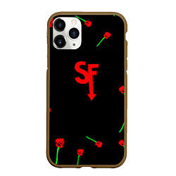 Чехол iPhone 11 Pro матовый Sally face rose steel, цвет: 3D-коричневый