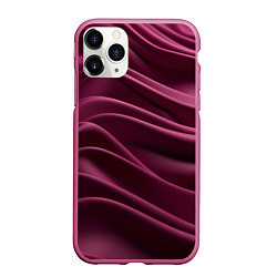 Чехол iPhone 11 Pro матовый Шелк бургунди