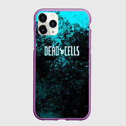 Чехол iPhone 11 Pro матовый Dead Cells брызги красок, цвет: 3D-фиолетовый