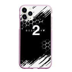 Чехол iPhone 11 Pro матовый Destiny абстракция краски рпг, цвет: 3D-розовый
