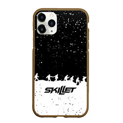 Чехол iPhone 11 Pro матовый Skillet rock music band, цвет: 3D-коричневый