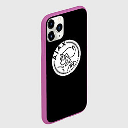Чехол iPhone 11 Pro матовый Ajax fc белое лого, цвет: 3D-фиолетовый — фото 2