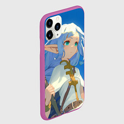 Чехол iPhone 11 Pro матовый Sousou no Frieren Фрирен sky, цвет: 3D-фиолетовый — фото 2