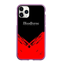 Чехол iPhone 11 Pro матовый Bloodborne souls краски, цвет: 3D-фиолетовый